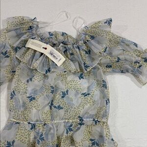 Ted Baker London Blue and Yellow Floral Dress